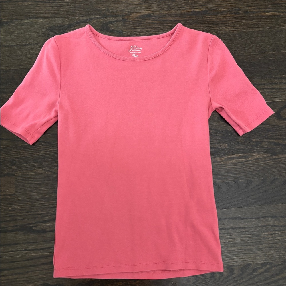 J. Crew Slim Perfect Fit Coral Top